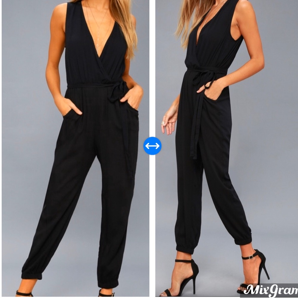Black sleeveless Jumpsuit
